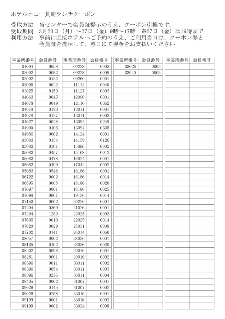 ホテルニュー長崎ランチクーポンのサムネイル
